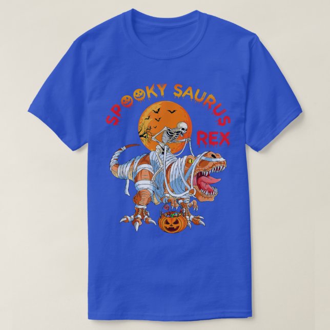 Dinosaur Skeleton T re Scary, Spooky Saurus Re PH Shirt (Design framsida)