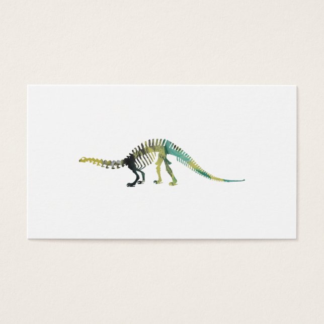 Dinosaur Skeleton Visitkort (Framsidan)