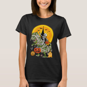 dinosaur skelett halloween t shirt