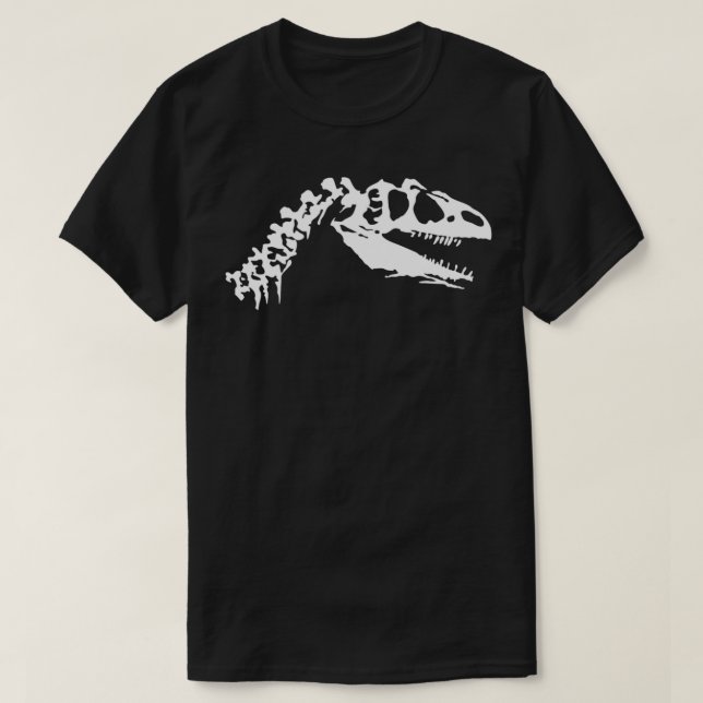 Dinosaur Skull 3 T Shirt (Design framsida)