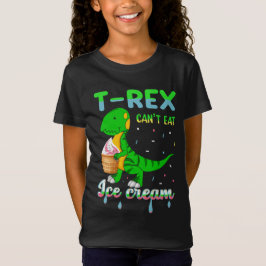 Dinosaur som äter glass t shirt