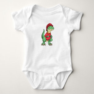 Dinosaur som brandman med brandhjälm t shirt