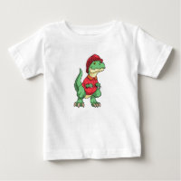 Dinosaur som brandman med brandhjälm