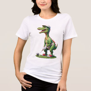 dinosaur som spelar golf dinosaur golf skjorta t shirt