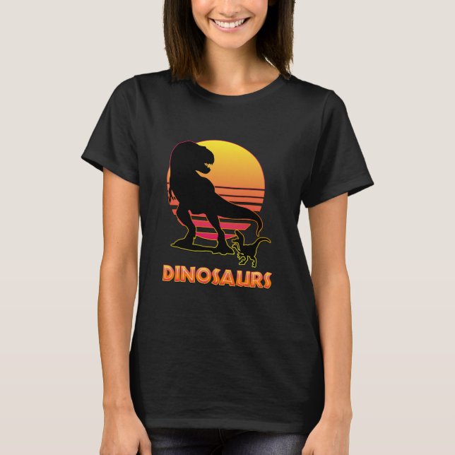 Dinosaur Sommarsommartid, för barn Dino  T Shirt (Framsida)