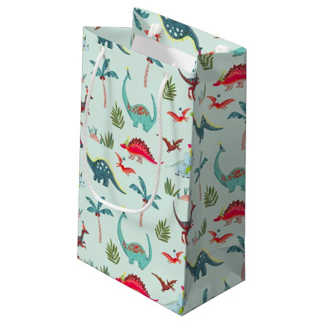 Dinosaur Söt blå Barn  (Baksidan Vinklad)