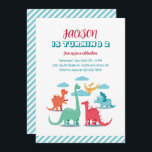 Dinosaur Species Kids Jurassic Birthday Investigat Inbjudningar<br><div class="desc">För barn för rutdesign,  pojkar eller flickor som kärlek dinosaur,  dino-tecknad,  T-rex och andra dinosauriarter. Perfekt för födelsedagsfest av Jurassic-tema. Du kan anpassa ordalydelsen så att den passar för andra tillfällen.</div>