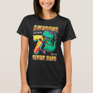 Dinosaur spelar Guitar Fantastisk sedan 2016 Rex 7 T Shirt