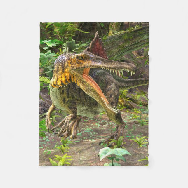 Dinosaur Spinosaurus Fleecefilt (Framsidan)