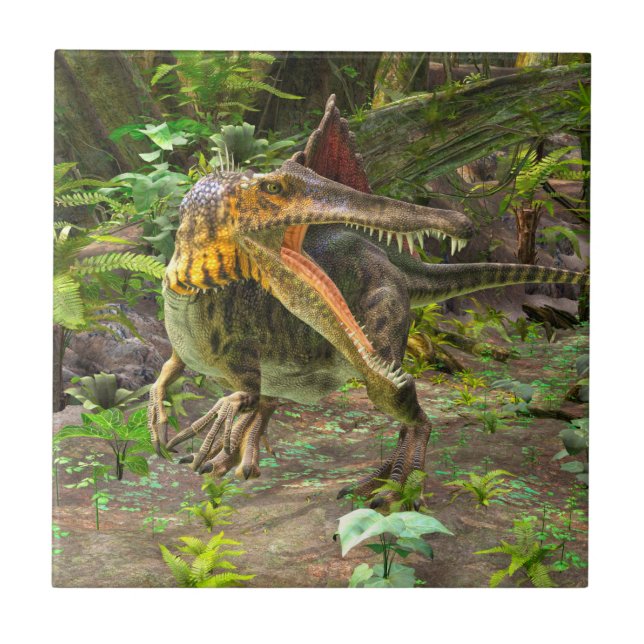 Dinosaur Spinosaurus Kakelplatta (Framsidan)