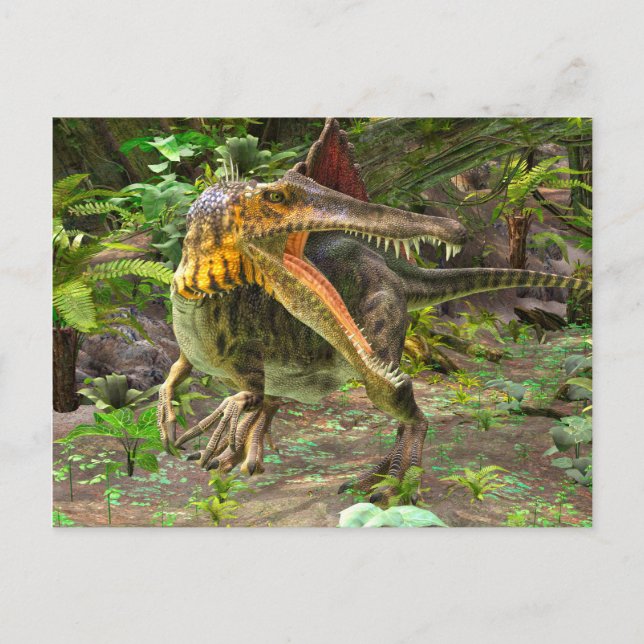 Dinosaur Spinosaurus Vykort (Framsida)