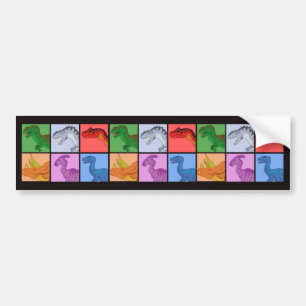 Dinosaur Squares Bildekal