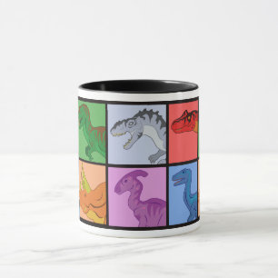Dinosaur Squares Mugg