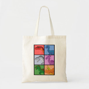 Dinosaur Squares Tygkasse