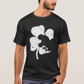 Dinosaur St patricks day Boys Kids Småbarn Irish T Shirt