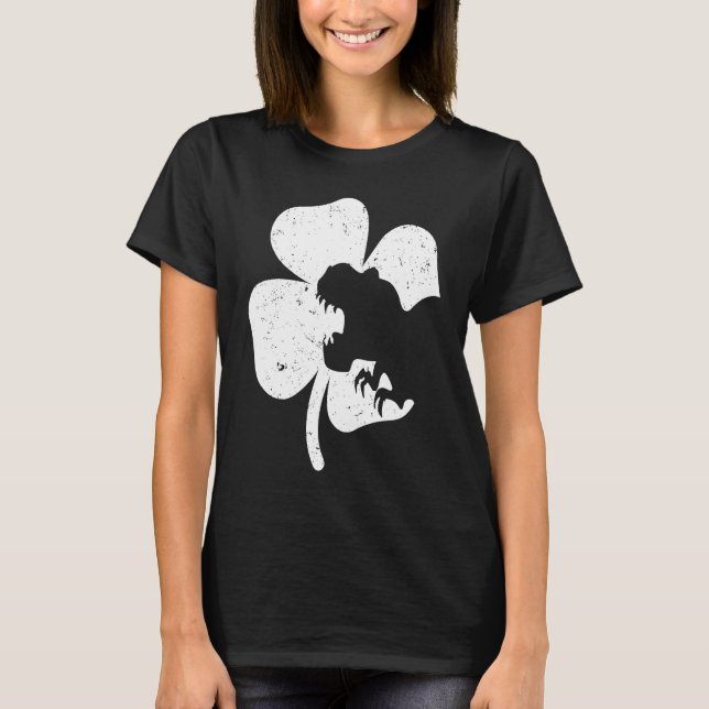Dinosaur St Patricks Day  Boys Kids Toddler Irish  T Shirt (Framsida)
