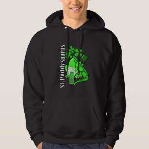 Dinosaur St patricks day Grönt Beer St Paddy Sauru Hoodie