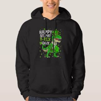 Dinosaur St patricks day Tod för lycklig St Pat Tr Hoodie