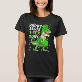 Dinosaur St patricks day Tod för lycklig St Pat Tr T Shirt