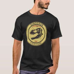 Dinosaur State Park Connecticut Badge T Shirt