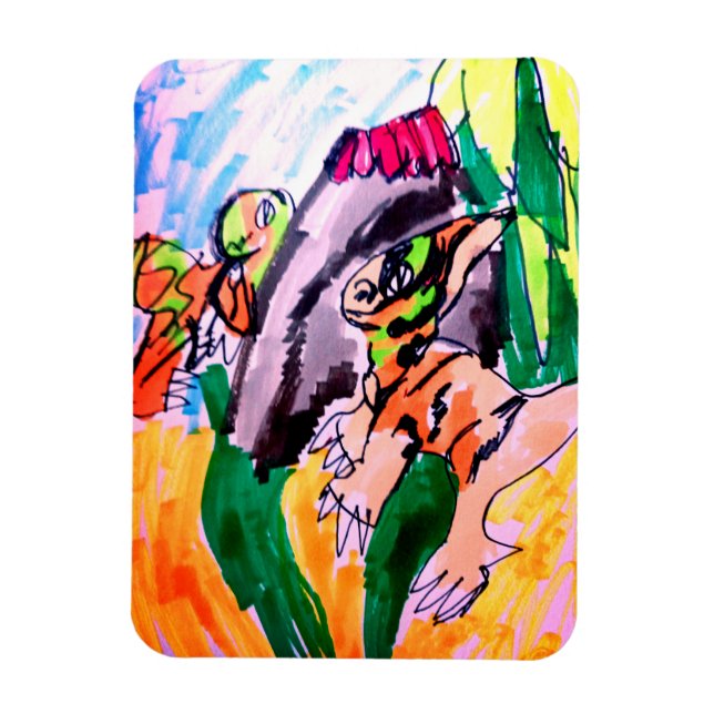 Dinosaur stenar  magnet (Vertikal)