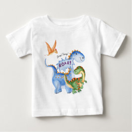 Dinosaur Stomp Chomp Rawr-Födelsedagsfest T Shirt