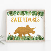 Dinosaur Sweetivores Birthday Sweets - tecken