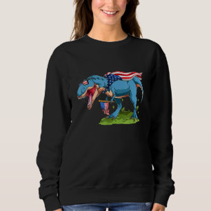 Dinosaur T-rex 4:e juli Kids Boys Manar Dino T Shirt