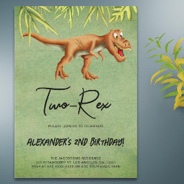 Dinosaur T Rex, andra Födelsedagsfesten Inbjudningar