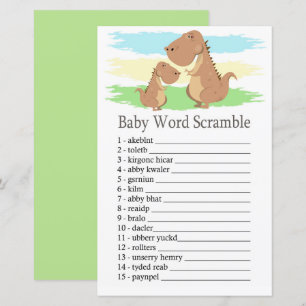 Dinosaur T-rex Baby ord-braxspel