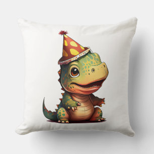 Dinosaur T Rex Birthday Baby Kudde