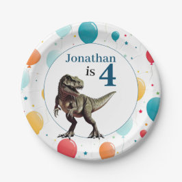 Dinosaur T Rex Birthday Blue