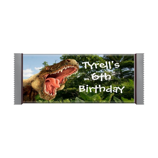 Dinosaur T Rex Birthday Candy Pub Wrappers Anteckningsblock (Skapare uppladdad)