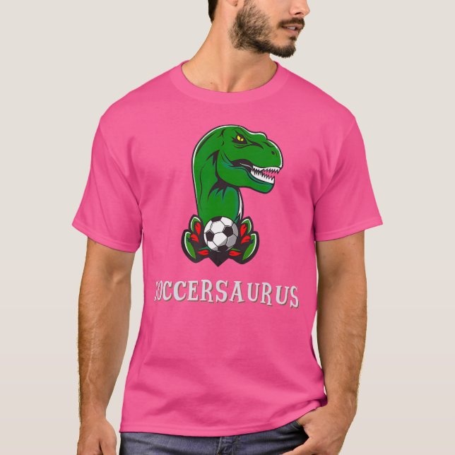 Dinosaur T-Rex Boys Kid - Sokrates - fotboll T Shirt (Framsida)