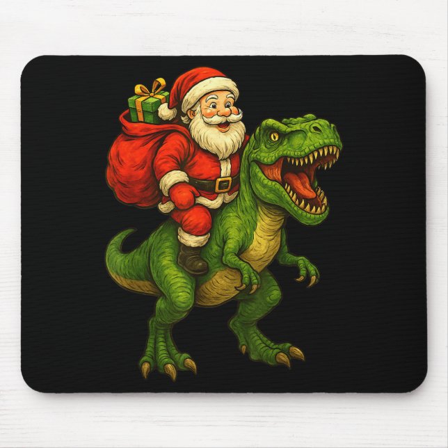 Dinosaur T Rex Christmas Santa Dinosaur Xmas Boys  Musmatta (Framsidan)