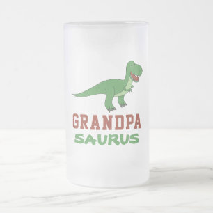 Dinosaur T-Rex Dino Granddad Abuelo Grandpasaurus Frostat Ölglas