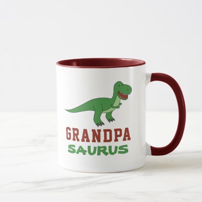Dinosaur T-Rex Dino Granddad Abuelo Grandpasaurus Mugg (Höger)