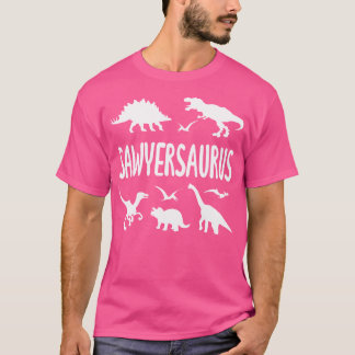 Dinosaur T Rex Dino Sawyer Sawyersaurus Boys Namn Shirt