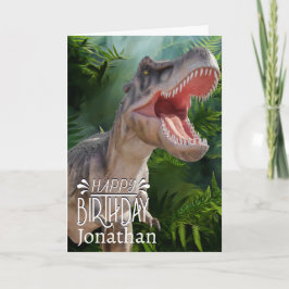 Dinosaur T Rex djungle Jurassic World Kort