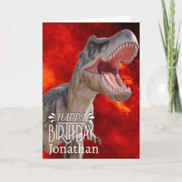 Dinosaur T Rex fire Jurassic World Kort
