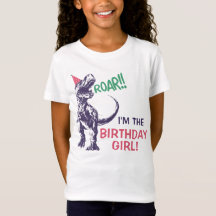 Dinosaur T-Rex Födelsedagsfest Hatt Rosa Lila Flic