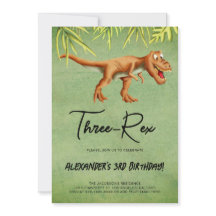 Dinosaur T Rex-Födelsedagsfest