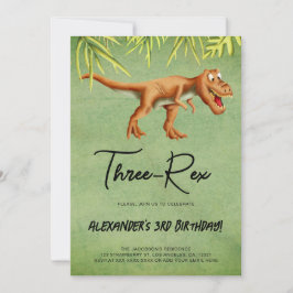Dinosaur T Rex-Födelsedagsfest Inbjudningar