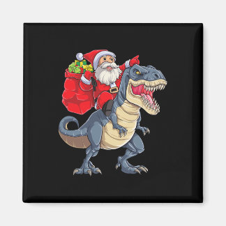 Dinosaur T Rex jul Santa Boys Manar Girls Julafton Magnet