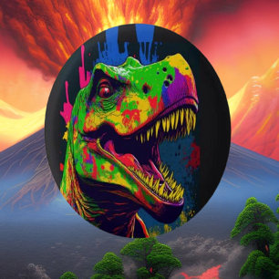 Dinosaur T Rex Jurassic Colorful Knapp