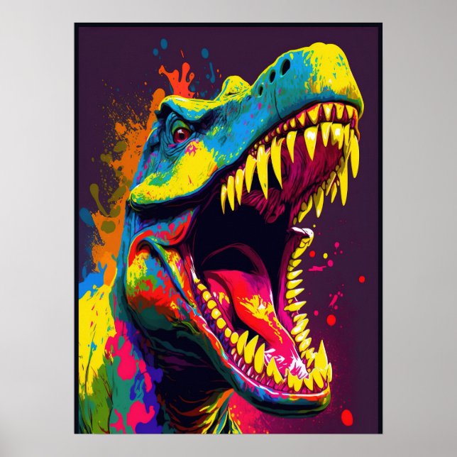 Dinosaur T Rex Jussica World Kids Poster (Framsidan)