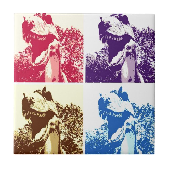 Dinosaur T-Rex Kakelplatta (Framsidan)