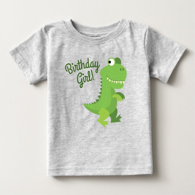 Dinosaur T-rex Kids 1:a födelsedagen Dino Party T Shirt (Framsida)