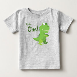 Dinosaur T-rex Kids 1:a födelsedagen Dino Party T Shirt