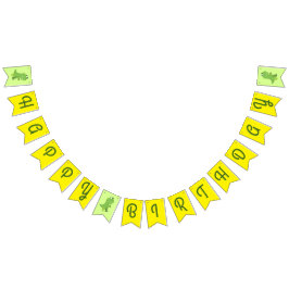 Dinosaur T-rex Kids 1:a födelsedagen Dino Party Vimplar